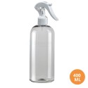 400 ML Plastik Pet Şişe Şeffaf Boş Pet Şişe Zey 24 Ağız Beyaz Mini Triger Spreyli Şişe