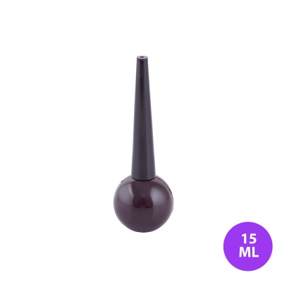 15 ML Plastik Eyeliner ve Dipliner Küre Kahverengi Tüp Kapak Ambalaj 06