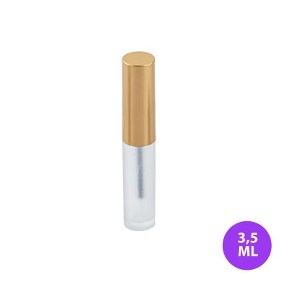 3,5 ML Plastik Eyeliner ve Dipliner Buzlu Şeffaf Tüp Gold Kapak Ambalaj 26