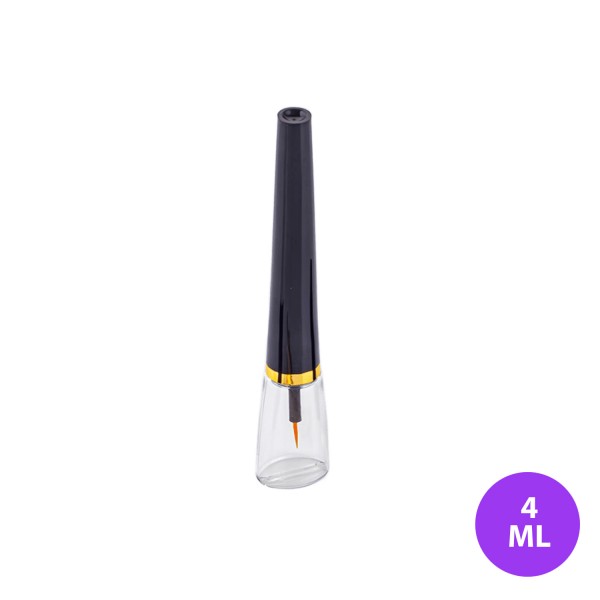 4 ML Plastik Eyeliner ve Dipliner Şeffaf Renk Siyah Uzun Kapak Ambalaj 07
