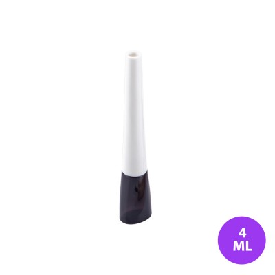 4 ML Plastik Eyeliner ve Dipliner Siyah Renk Beyaz Uzun Kapak Ambalaj 07