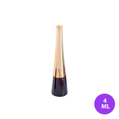 4 ML Plastik Eyeliner ve Dipliner Siyah Renk Parlak Gold Kapak Ambalaj 02