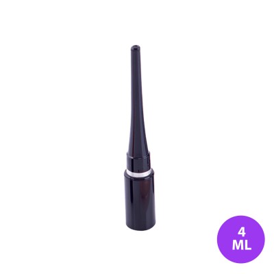 4 ML Plastik Eyeliner ve Dipliner Siyah Renk Siyah Kapak Gümüş Detay Ambalaj 23