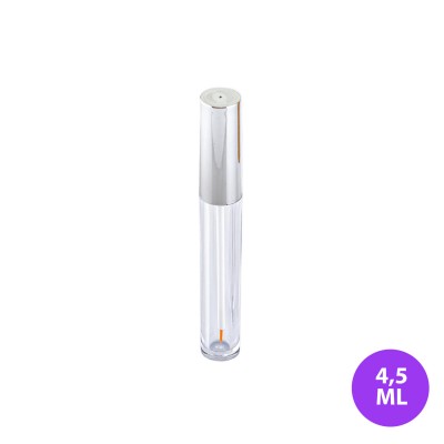 4,5 ML Plastik Eyeliner ve Dipliner Şeffaf Tüp Gümüş Kapak Ambalaj 22