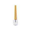 5 ML Plastik Eyeliner ve Dipliner Kare Şeffaf Renk Uzun Gold Kapak Ambalaj 09
