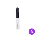 5 ML Plastik Eyeliner ve Dipliner Kare Şeffaf Tüp Gümüş Şerit Siyah Kapak Ambalaj 05