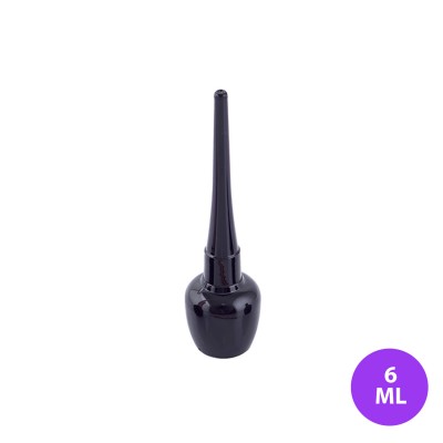 6 ML Plastik Eyeliner ve Dipliner Oval Siyah Renk Siyah Kapak Ambalaj 18