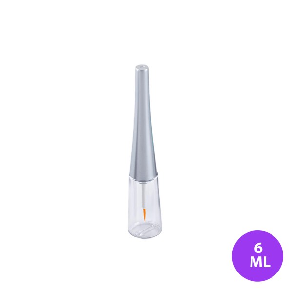 6 ML Plastik Eyeliner ve Dipliner  Şeffaf Renk Gümüş Kapak Ambalaj 01
