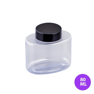 80 ML Far - Allık - Pudra Terracotta Plastik Orta Parçası Siyah Kapak Şeffaf Tüp TP04