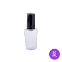 50 ML Plastik Fondöten Boş Tüp Takım Şeffaf Tüp Pompalı Siyah Kapak Ambalaj FND04