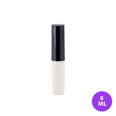 8 ML Plastik Fondöten Boş Tüp Takım Krem Renk Tüp Siyah Kapak Ambalaj FT02