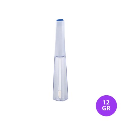 12 GR Lip Gloss Plastik Şeffaf Renk Beyaz Kapak Ambalaj 16