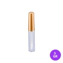 5 GR Lip Gloss Plastik Şeffaf Renk Gold Kapak Ambalaj 09