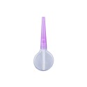 5 GR Lip Gloss Plastik Yuvarlak Şeffaf Renk Mor Kapak Ambalaj 08