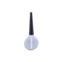 5 GR Lip Gloss Plastik Yuvarlak Şeffaf Renk Siyah Kapak Ambalaj 08