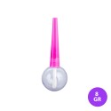 8 GR Lip Gloss Plastik Küre Şeffaf Renk Pembe Kapak Ambalaj 10