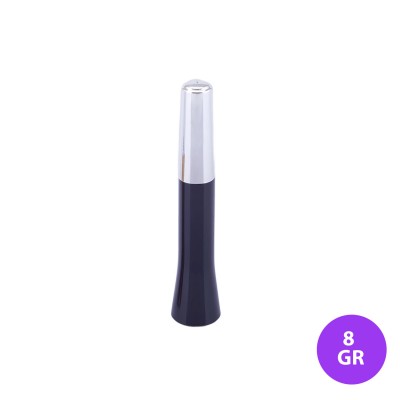 8 GR Lip Gloss Plastik Siyah Renk Gümüş Kapak Ambalaj 07