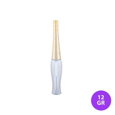12 GR Plastik Rimel - Maskara Şeffaf Renk Gold Kapak Ambalaj 17