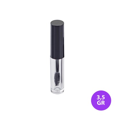 3,5 GR Plastik Rimel - Maskara Şeffaf Renk Siyah Kapak Ambalaj 35