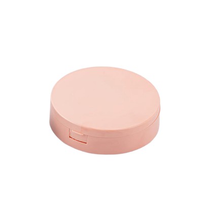 Pudra ve Allık  Plastik Boş Kutu Pembe Kapaklı Ambalaj PD02