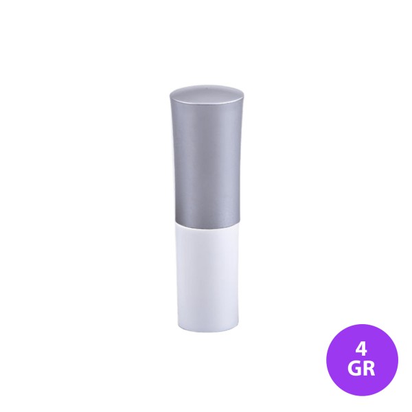 4 GR Ruj Plastik Gümüş Renk Ruj Aç- Kapa Ambalaj 30