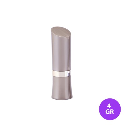 4 GR Ruj Plastik Kum Kahve Renk içi Gold Ruj Aç- Kapa Ambalaj 12