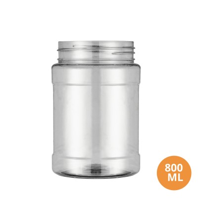 Toptan 800 ML Yuvarlak Gıda Uyumlu Boş Plastik Pet Kavanoz 85 Ağız 008 Toptan 800 ML Yuvarlak Gıda Uyumlu Boş Plastik Pet Kavanoz 85 Ağız 008