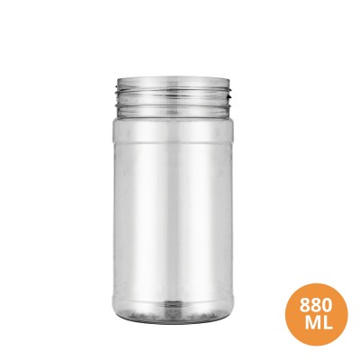 Toptan 880 ML Boru Gıda Uyumlu Boş Plastik Pet Kavanoz 85 Ağız 009