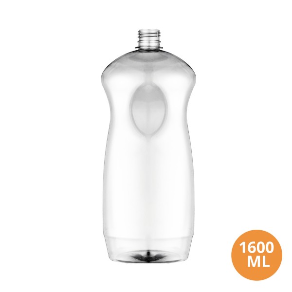 Toptan 1600 CC Elips Yuvarlak Gida Uyumlu Boş Plastik Pet Şişe 28 Ağız 060