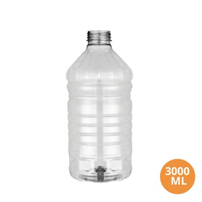 Toptan 3000 CC Kubbe Gida Uyumlu Boş Plastik Pet Şişe 48 Ağız 006