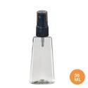 50 ML Toptan Pet Şişe - Şeffaf Boş Pet Şişe - LA Siyah Spreyli Plastik Şişe