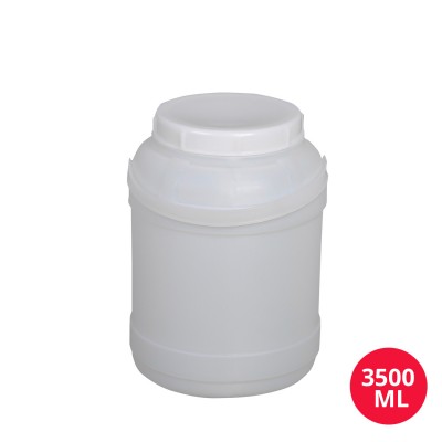 Toptan 3500 ML (3,5 LT )  Plastik Silindir Tutkal Bidon B123