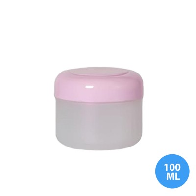 100 ML Polietilen Plastik Boş Kavanoz Düz Kapak TKA286