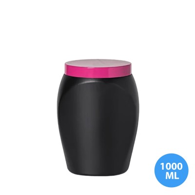1000 ML Polietilen Plastik Boş Kavanoz Düz Kapak TKA311