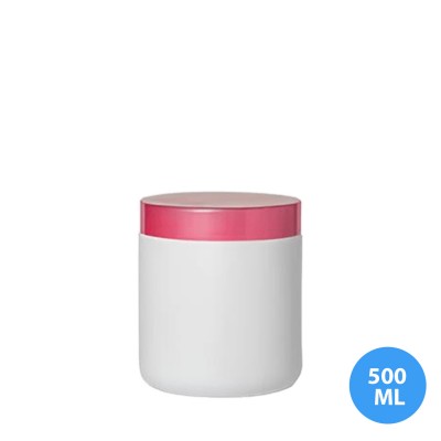 500 ML Polietilen Plastik Boş Kavanoz Düz Kapak TKA280