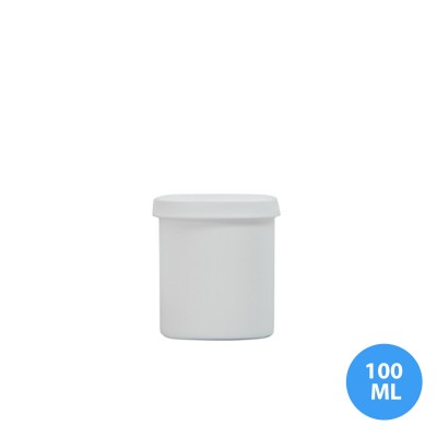 100 ML Polietilen Plastik Boş Kavanoz Kapaklı P04