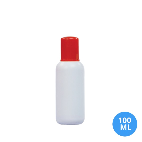 100 ML Polietilen Plastik Boş Şişe Düz Kapak A34