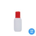 100 ML Polietilen Plastik Boş Şişe Düz Kapak KZ07