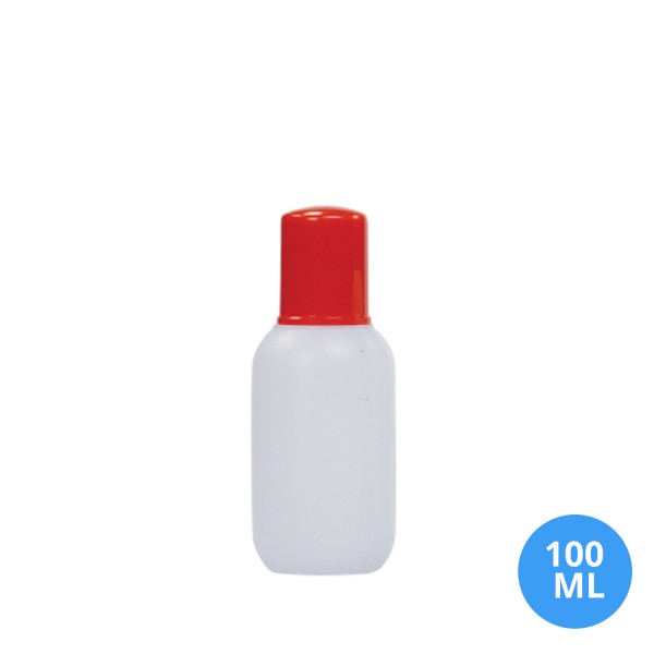 100 ML Polietilen Plastik Boş Şişe Düz Kapak KZ07