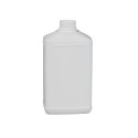 1000 ML ( 1 LT ) Polietilen Köşeli Boş Beyaz Şişe Yeni