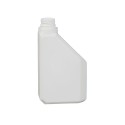 1000 ML ( 1 LT ) Polietilen Yassı Boş Beyaz Şişe