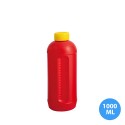 1000 ML Polietilen Plastik Kırmızı Boş Şişe  Kapak YM01