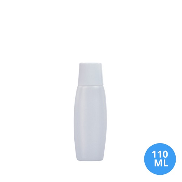 110 ML Polietilen Plastik Şampuan / Losyon Boş Şişe Düz Kapak B02