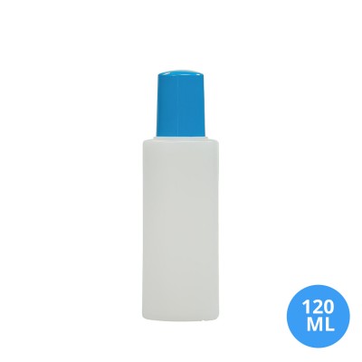 120 ML Polietilen Plastik Boş Şişe Mavi Düz Kapak A30