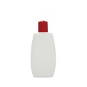 125 ML Polietilen Plastik Krem / Losyon Boş Şişe Kırmızı Düz Kapak B04