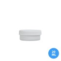 20 ML Polietilen Plastik Boş Kavanoz Kapaklı P01