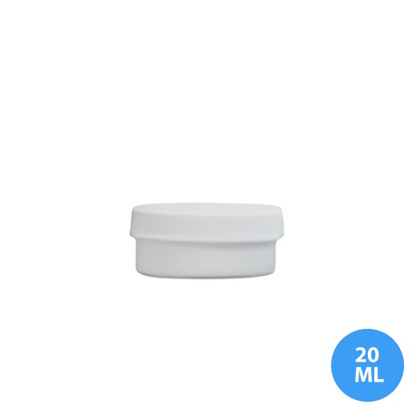 20 ML Polietilen Plastik Boş Kavanoz Kapaklı P01