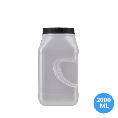 2000 ML (2LT) Polietilen Gıda Uyumlu Boş Köşeli Kavanoz