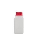250 ML Polietilen Plastik Kare Boş Şişe Düz Kapak M09