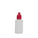 30 ML Polietilen Plastik Boş Şişe Kırmızı Damlalık Kapak A02